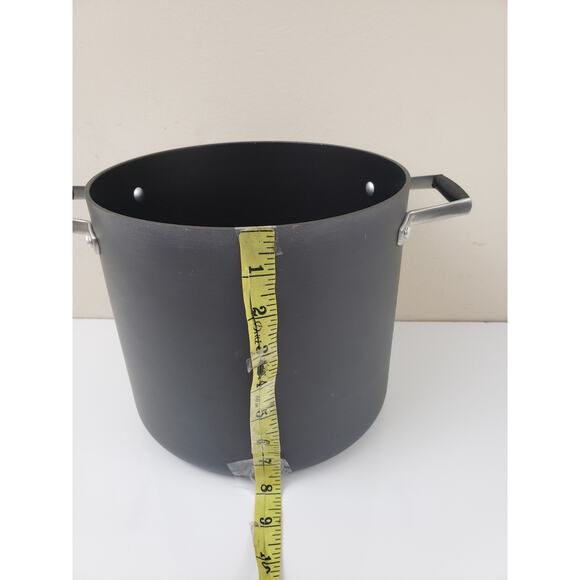 Calphalon Select 8qt Hard Anodized Nonstick Pan Pot Steamer Pasta Cooker Lit - Picture 7 of 10